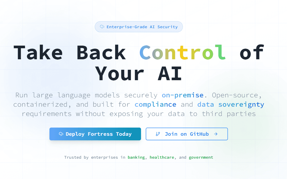 Fortress: Enterprise-Grade Open-Source LLM Platform preview